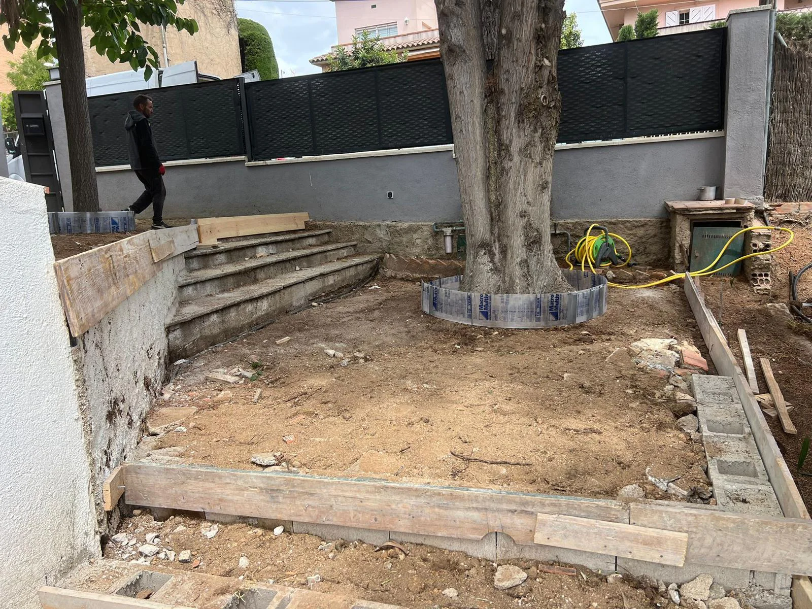 Construcción de escaleras de hormigón desde cero — Paviments Catalunya